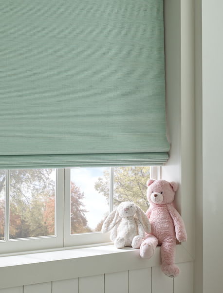 Child-Safe Window Treatments - Wood Woven Shades
